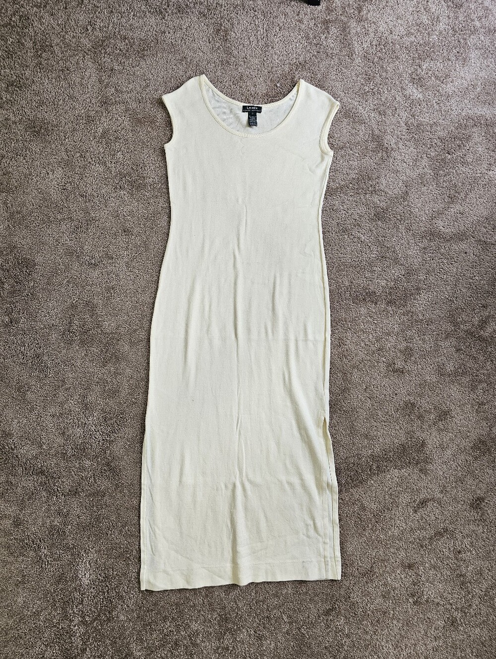 vintage or classic-style Lauren Ralph Lauren sleeveless knit maxi dress Size S